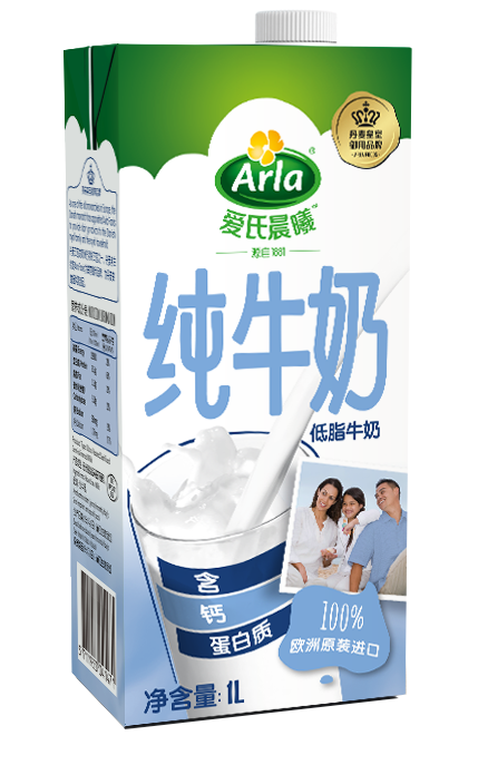 Arla ®爱氏晨曦 ™ 低脂纯牛奶 1升