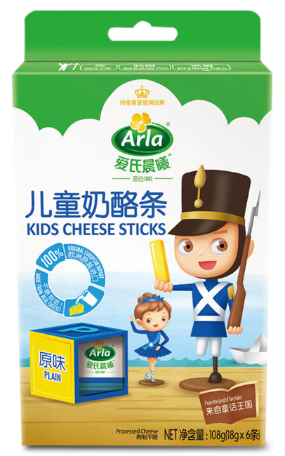 Arla ®爱氏晨曦 ™ 儿童再制干酪条（原味） 140克