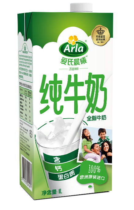 Arla ®爱氏晨曦 ™ 全脂纯牛奶 1升