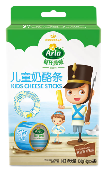 Arla ®爱氏晨曦 ™ 儿童再制干酪条（淡味） 108克